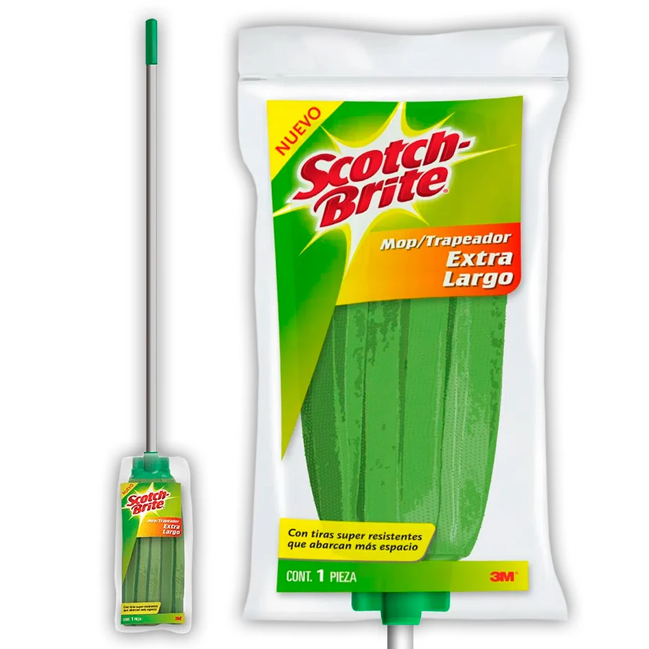 Trapeador Extra Largo con Palo MARCA SCOTCH BRITE