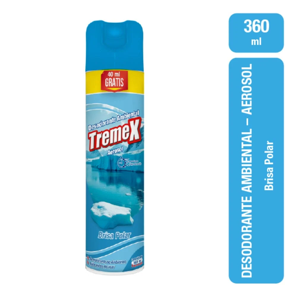 Desodorante Ambiental Aerosol Brisa 360 Ml TREMEX