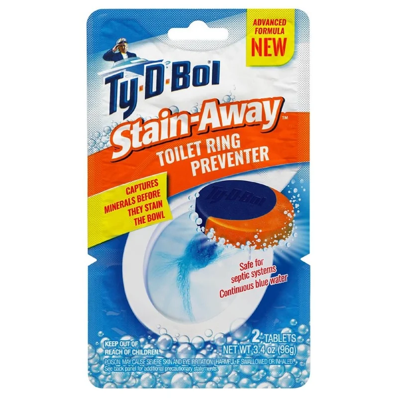 Ty-D-Bol Clean Scent - Tableta para prevenir la formación de anillos en el inodoro (paquete de 6)