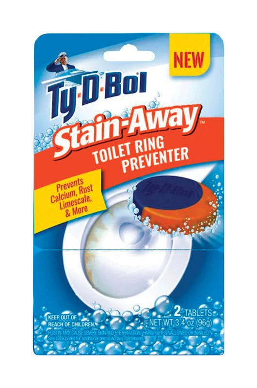 Ty-D-Bol Clean Scent - Tableta para prevenir la formación de anillos en el inodoro (paquete de 6)