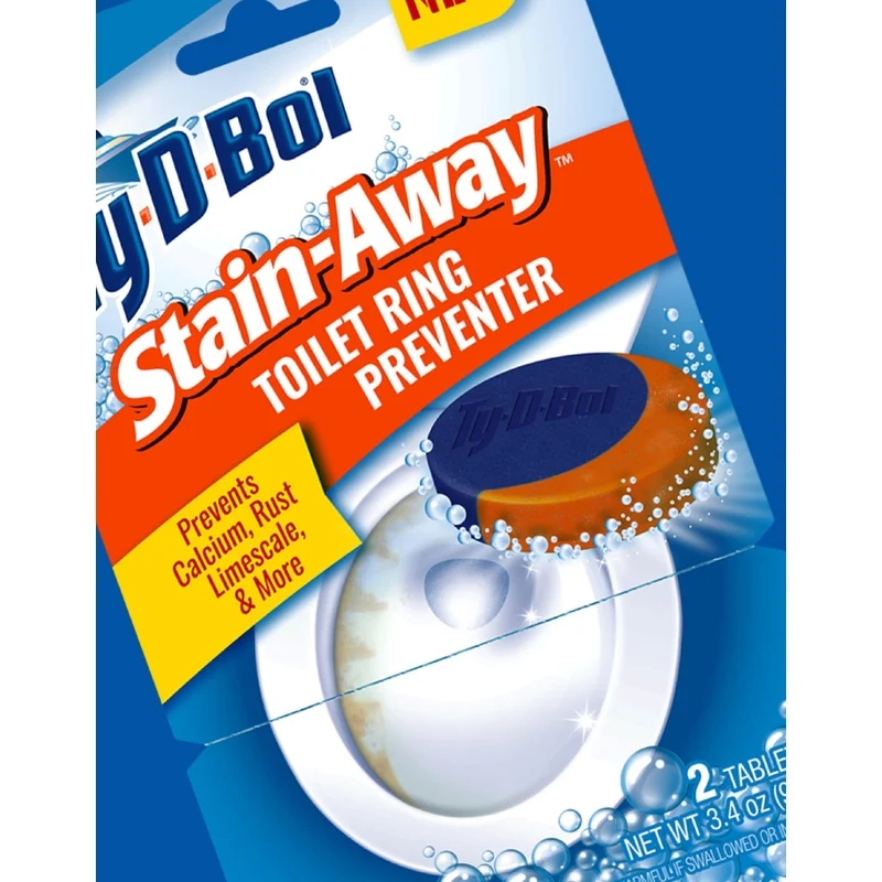 Ty-D-Bol Clean Scent - Tableta para prevenir la formación de anillos en el inodoro (paquete de 6)