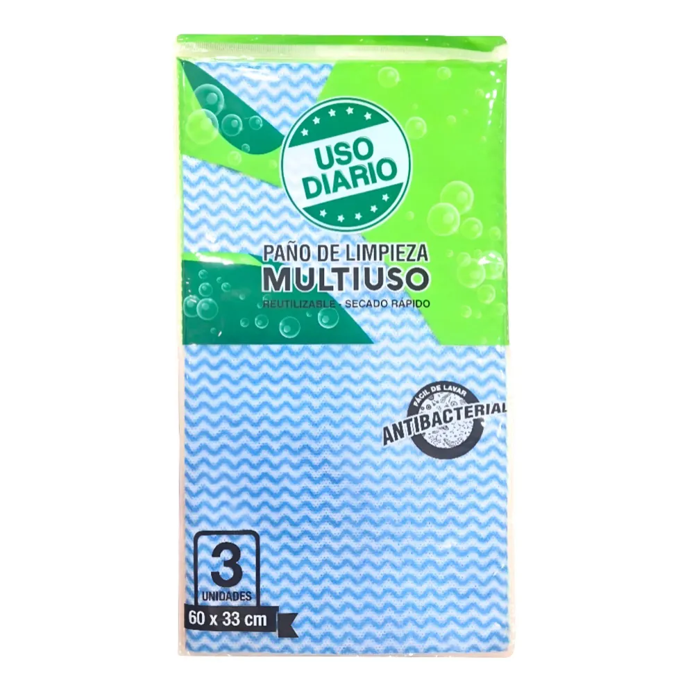 Paño De Limpieza Uso Diario Multiuso X 3 Unidades