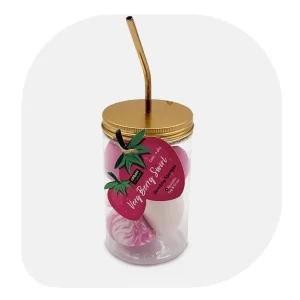 Cala, Esponjas de Maquillaje Verry Berry con Vaso Reutilizable, 6Pcs Valsan Inc