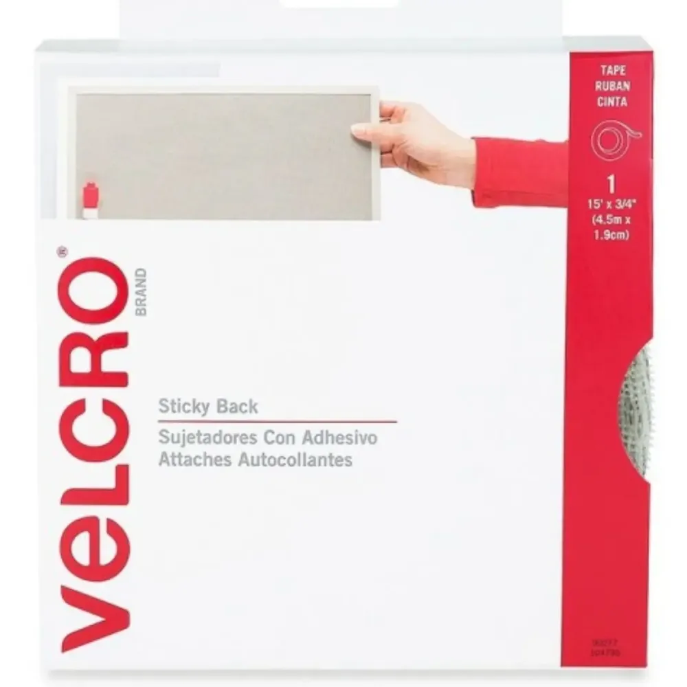 Cinta Adherible VELCRO® 4.5 m – Organizador de Alta Sujeción Soporta 5 kg