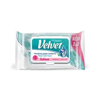 Papel higiénico húmedo Velvet Intima 42 uds.