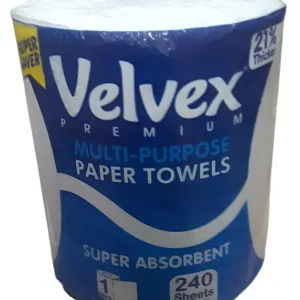 Velvex Premium Mult Purpose Paper Towels 240 Sheets