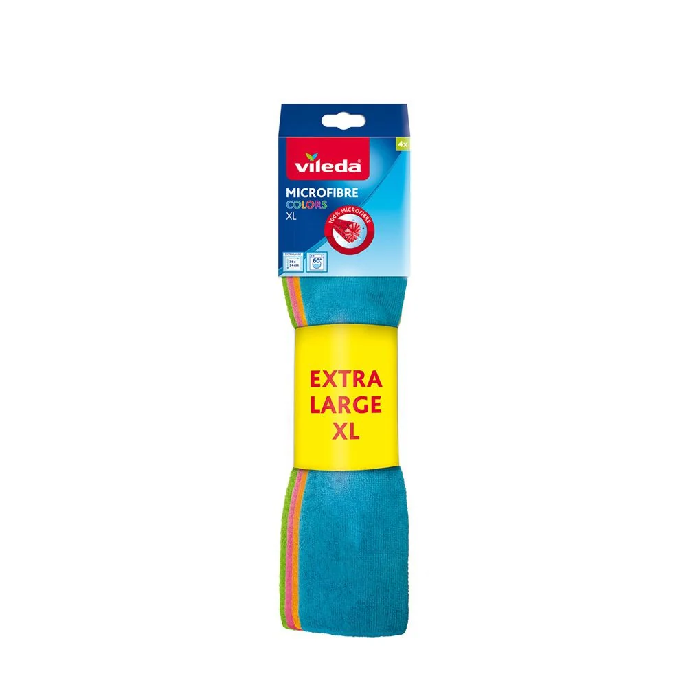 BAYETA MICROFIBRA COLORS XL 4 uds VILEDA