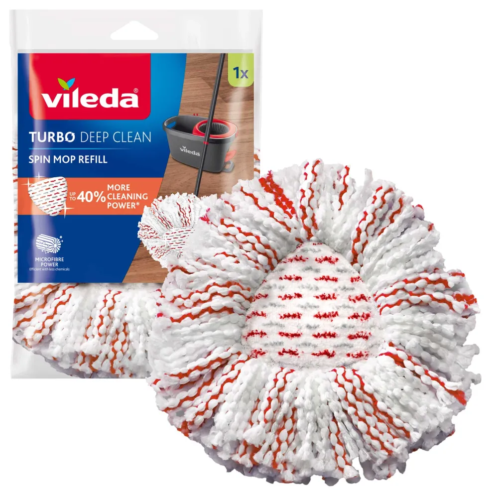 Recambio de microfibra para la mopa giratoria Vileda Turbo Deep Clean