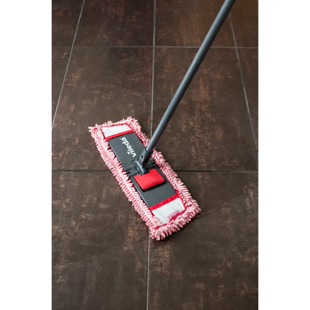 Vileda Style Mopa Plana Suelos Planos Chenille 3D con Barra Horizontal