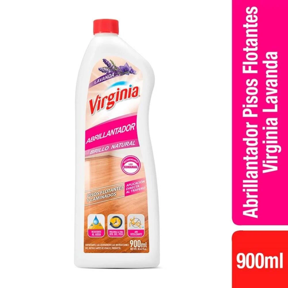 Abrillantador Piso Flotante Lavanda 900 Ml VIRGINIA