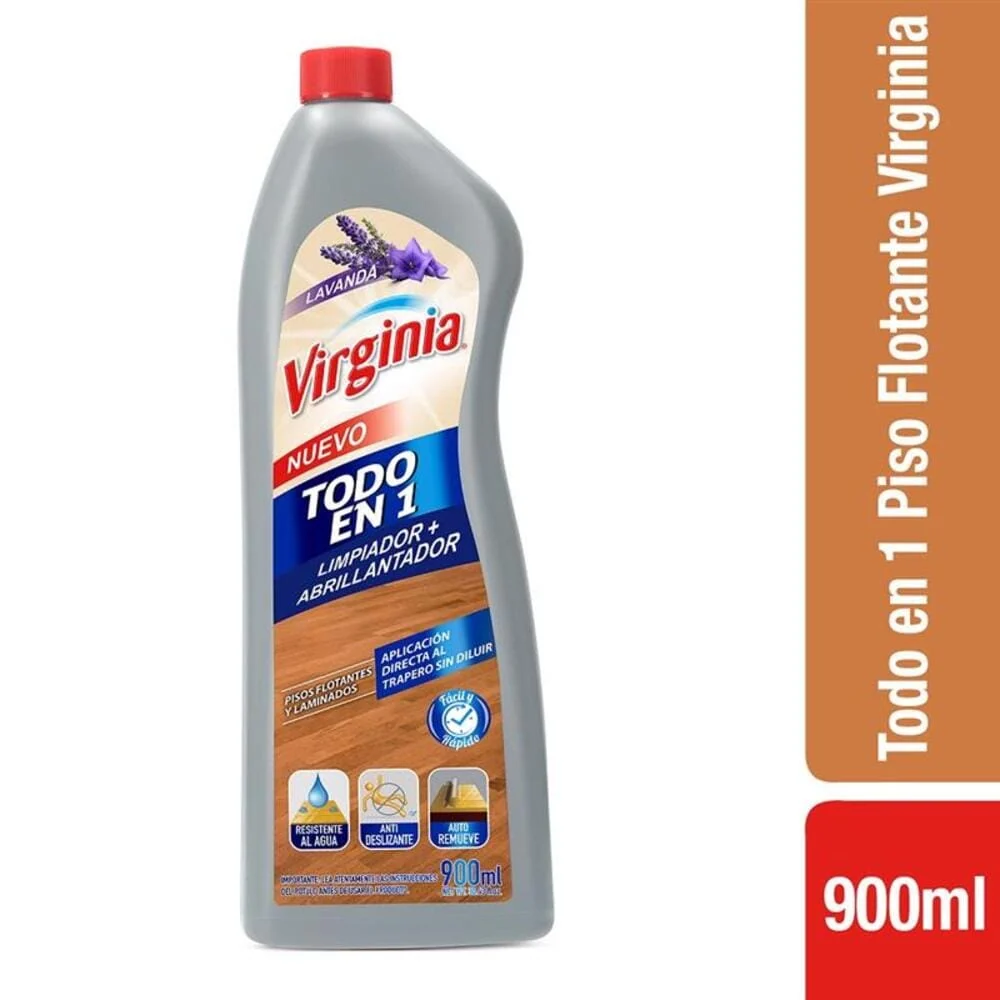 Abrillantador Piso Flotante Todo en 1 900 ml VIRGINIA