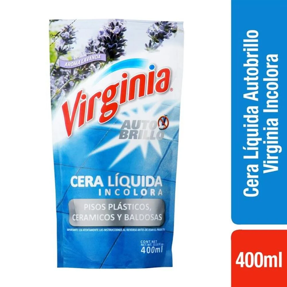Cera Líquida Autobrillo Incolora Aroma Lavanda 400 Ml VIRGINIA