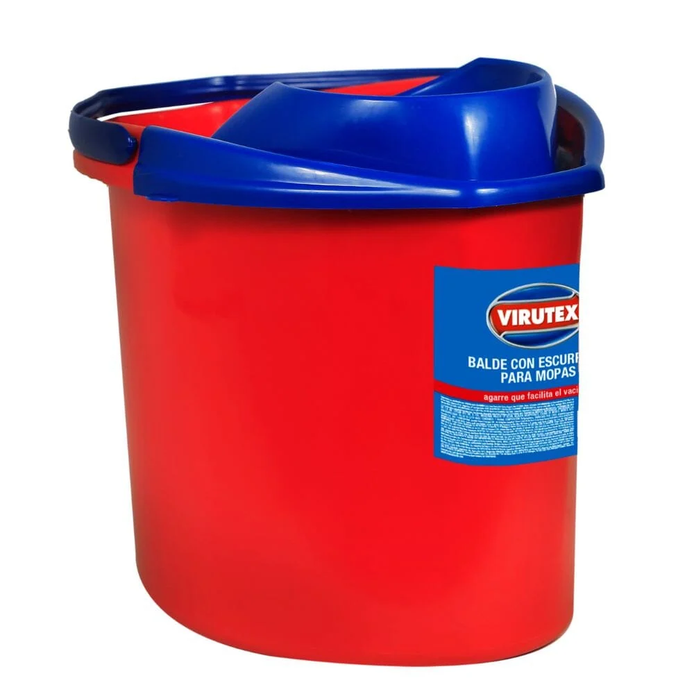 Balde Con Escurridor 14 Lt VIRUTEX