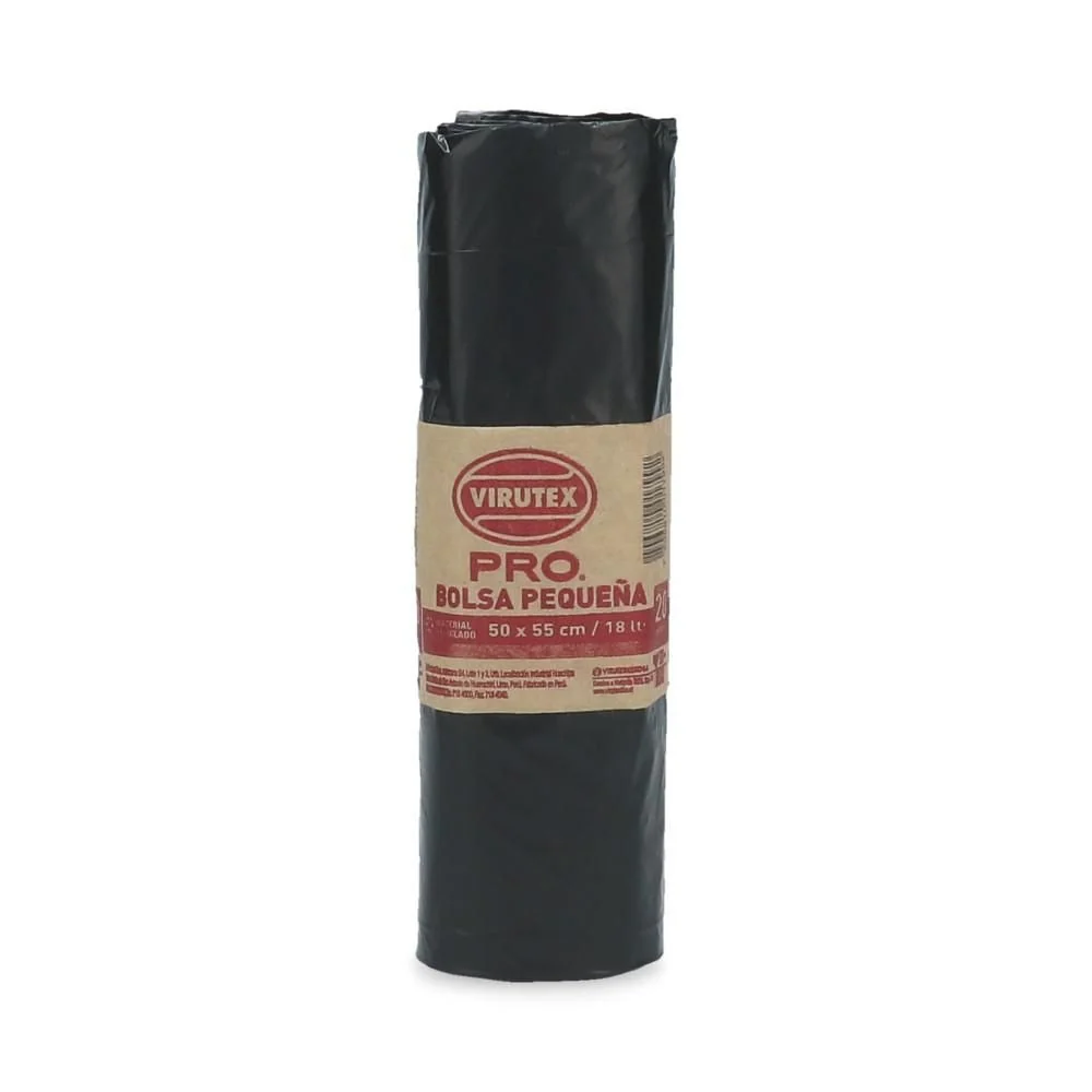 Bolsa Basura 50 X 55 Rollo (20 Unidades) VIRUTEX