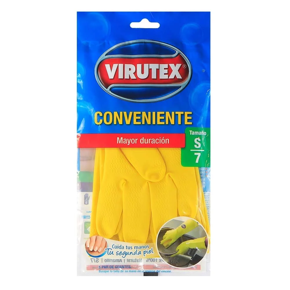 Guante Látex Conveniente Talla S VIRUTEX