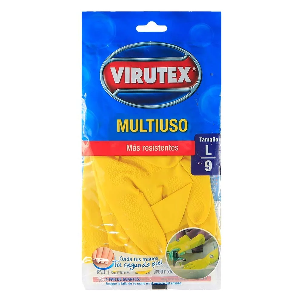 Guante Látex Multiuso Talla L VIRUTEX