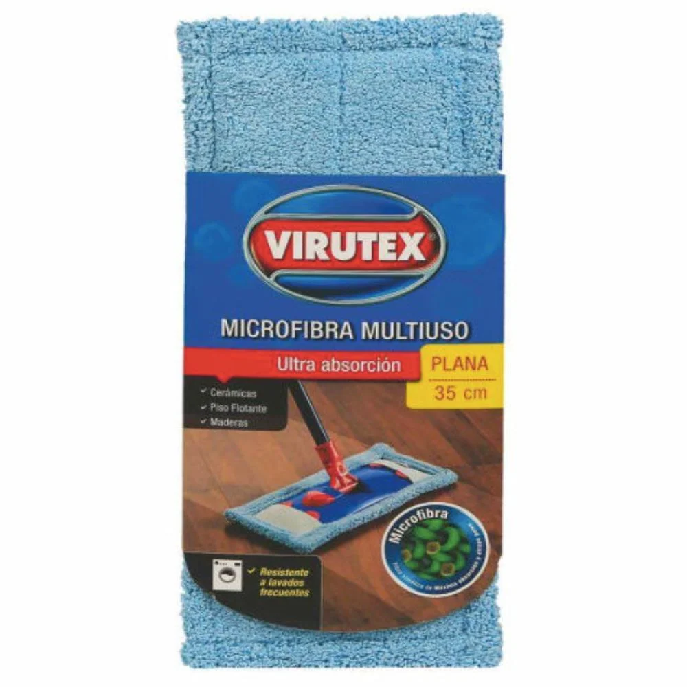 Mopa Plana Microfibra 35 cm + Mango Virutex 1 Un