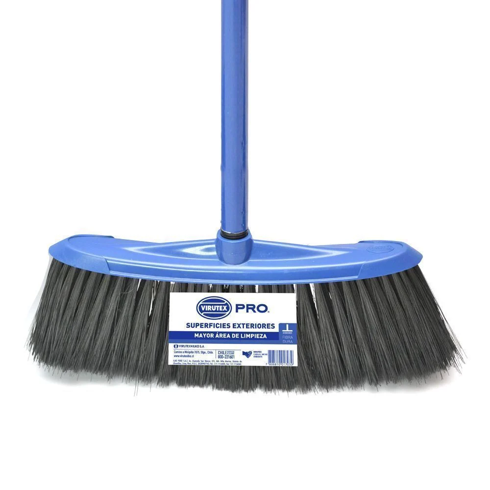 Escobillón Exterior Plástico Fibra Dura Pro Azul VIRUTEX PRO