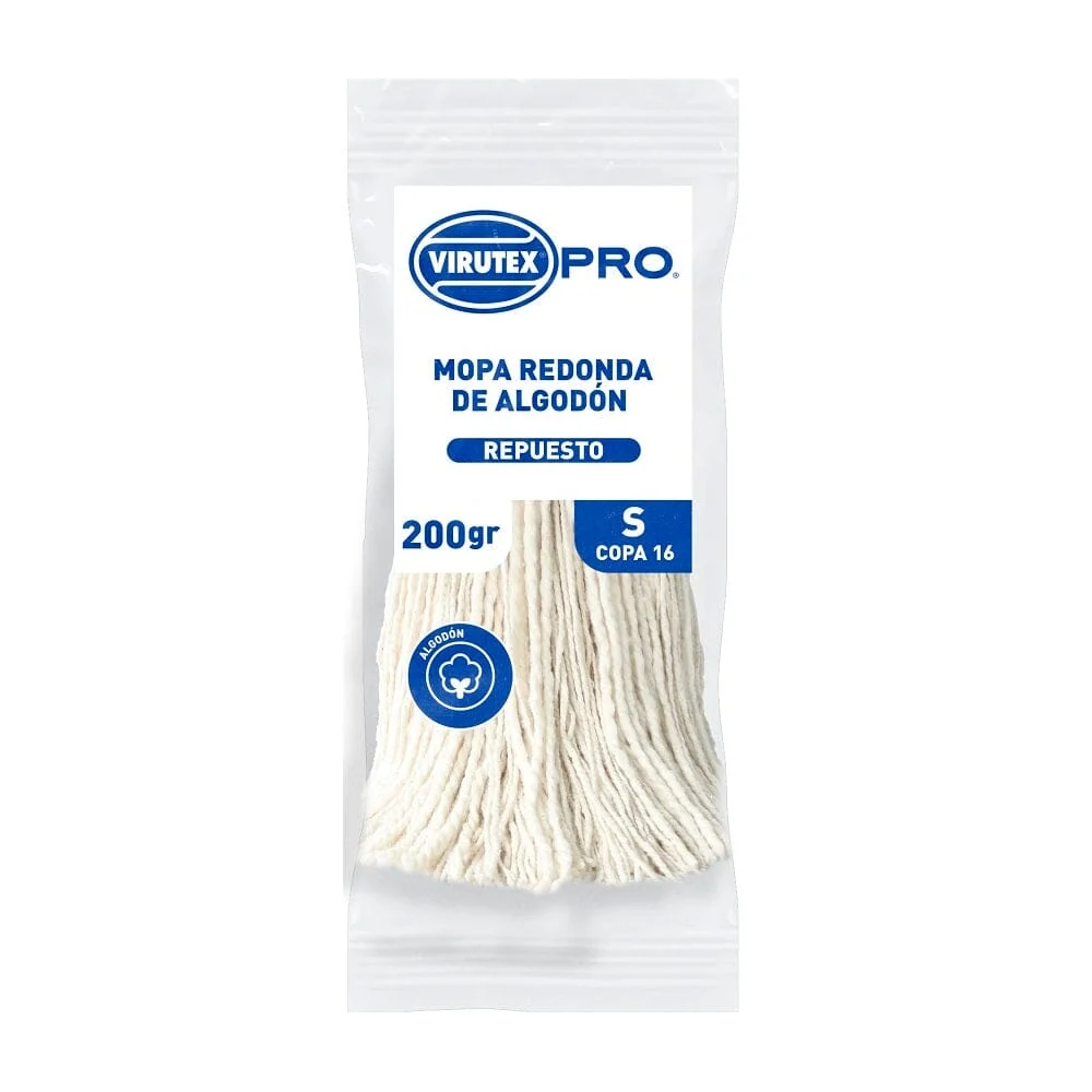 Repuesto Mopa Algodón 200 Gr VIRUTEX PRO