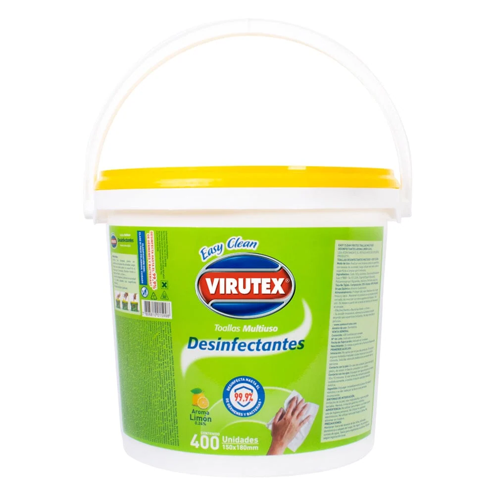 Toallitas Desinfectantes 400 Un VIRUTEX