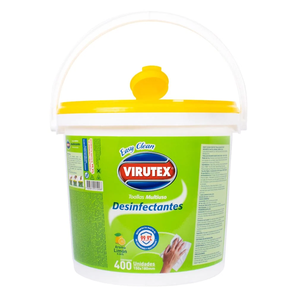 Toallitas Desinfectantes 400 Un VIRUTEX