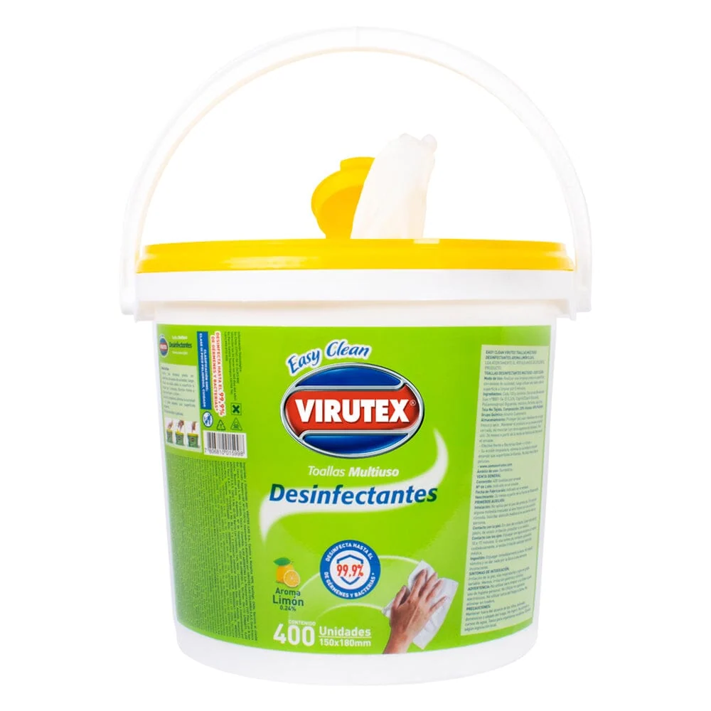 Toallitas Desinfectantes 400 Un VIRUTEX