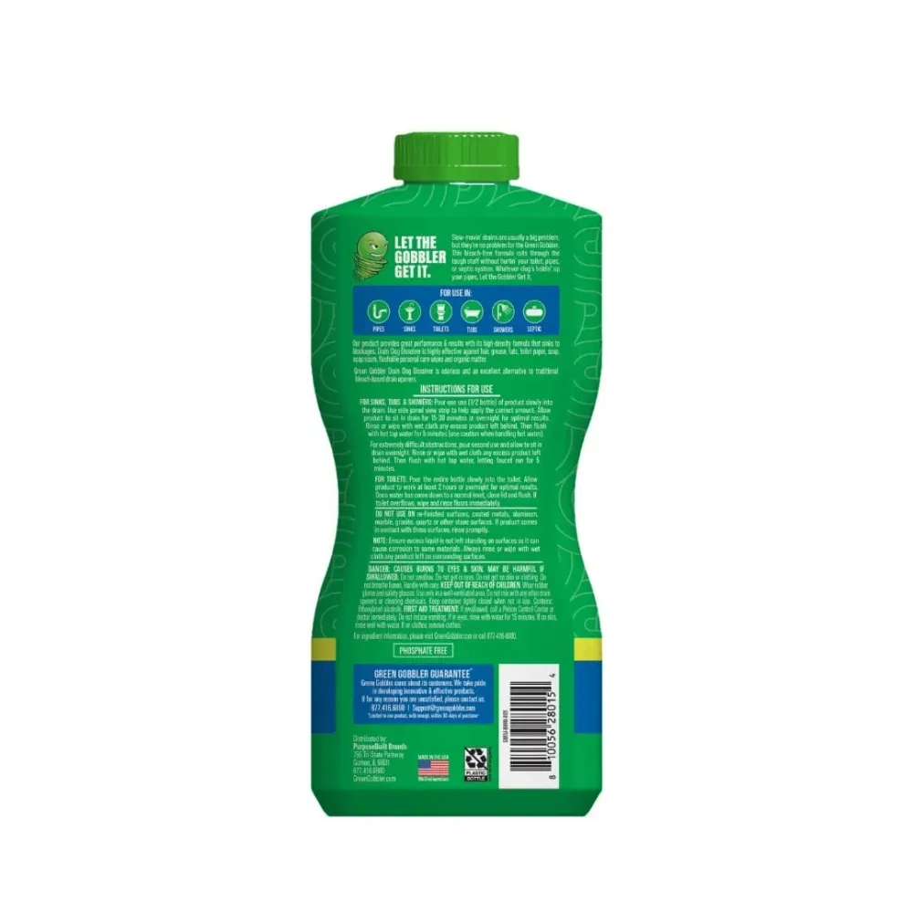 Destapador Líquido de Desagües y Tuberias Green Gobbler 916 ml Weiman