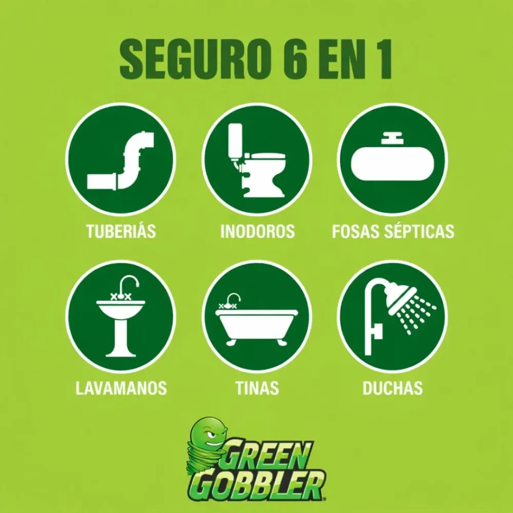 Destapador Líquido de Desagües y Tuberias Green Gobbler 916 ml Weiman