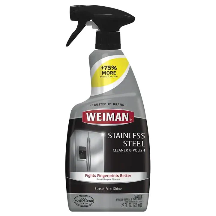 Kit Limpiador 651 ml y Paño Microfibra para el Acero Inoxidable Weiman