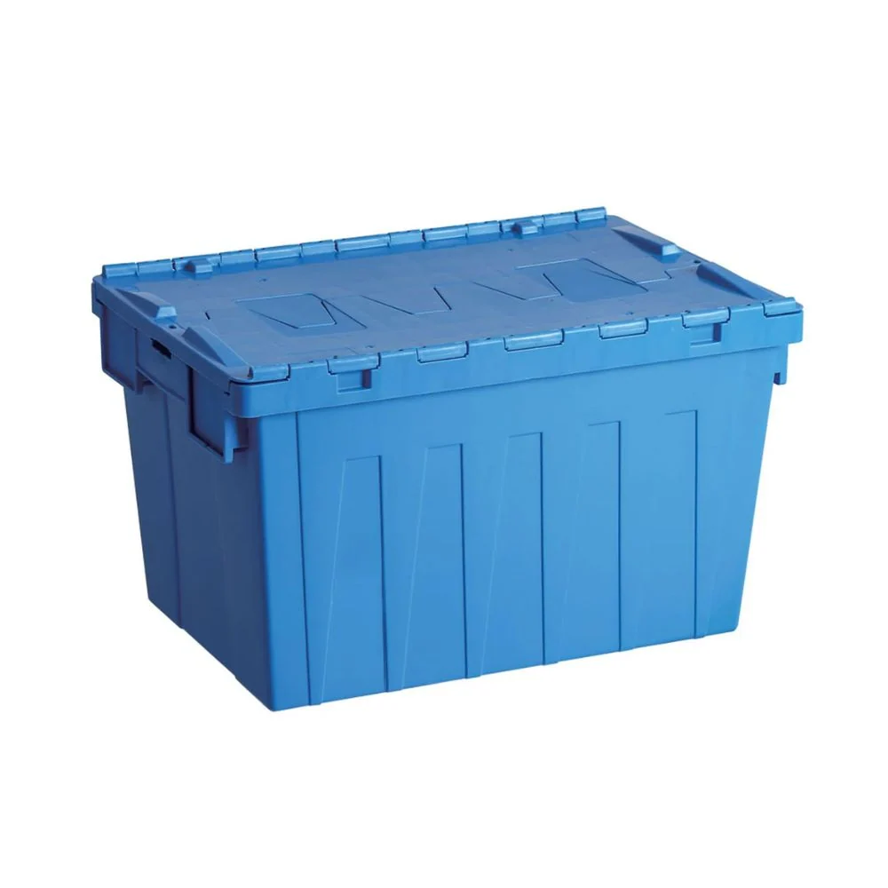 Caja Plástica Bisagra Logística Azul 62 L WENCO
