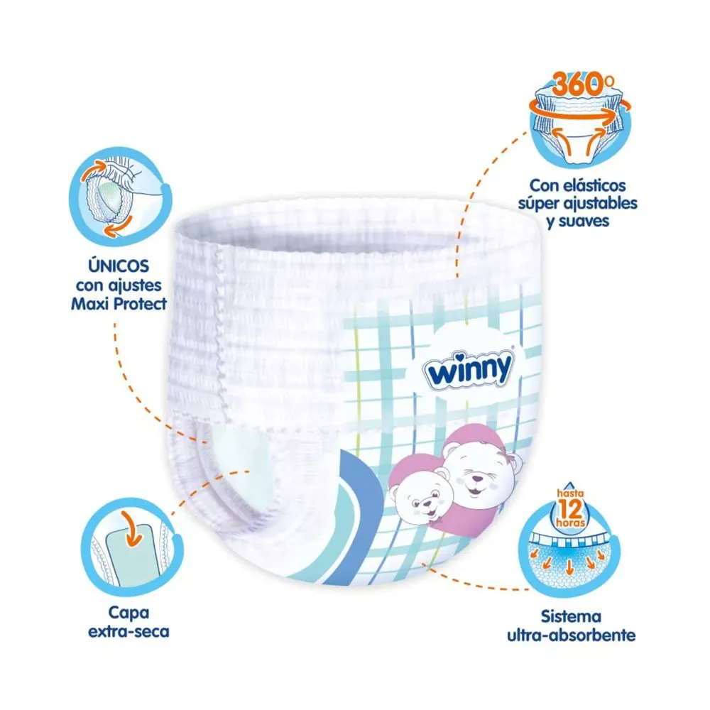 PAÑALES WINNY PANTS ETAPA 5 X30 UND