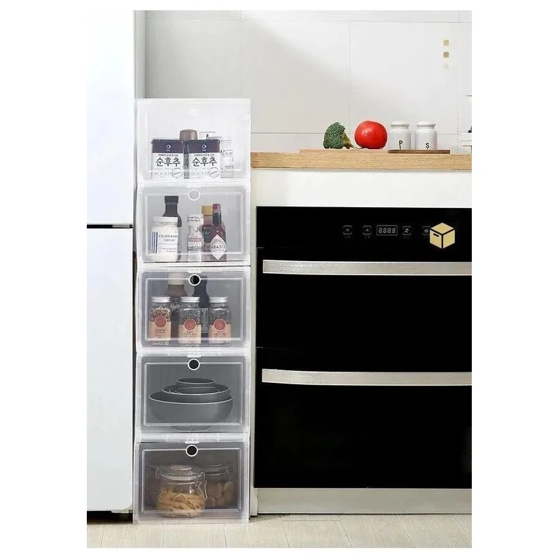 Cajas Estantes Organizador Rack Zapatos Apilables Pack X6 Blanco Zona Ofertas