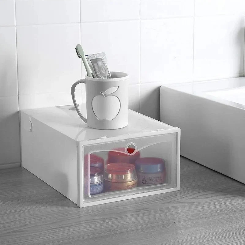 Cajas Estantes Organizador Rack Zapatos Apilables Pack X6 Blanco Zona Ofertas