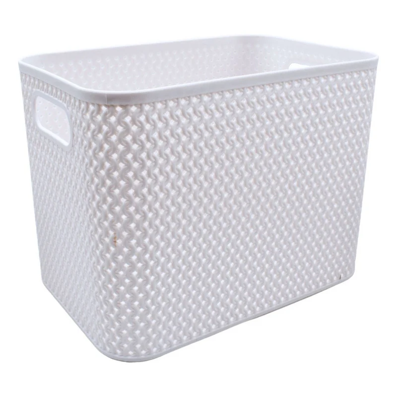 Canasto Plastico Calado 22x15x16.5cm Verde Zona Ofertas