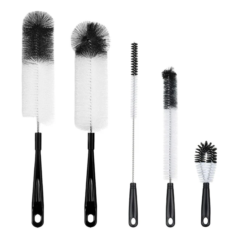 Cepillo De Limpieza De Nailon P/ Botellas Pack 5 Zona Ofertas