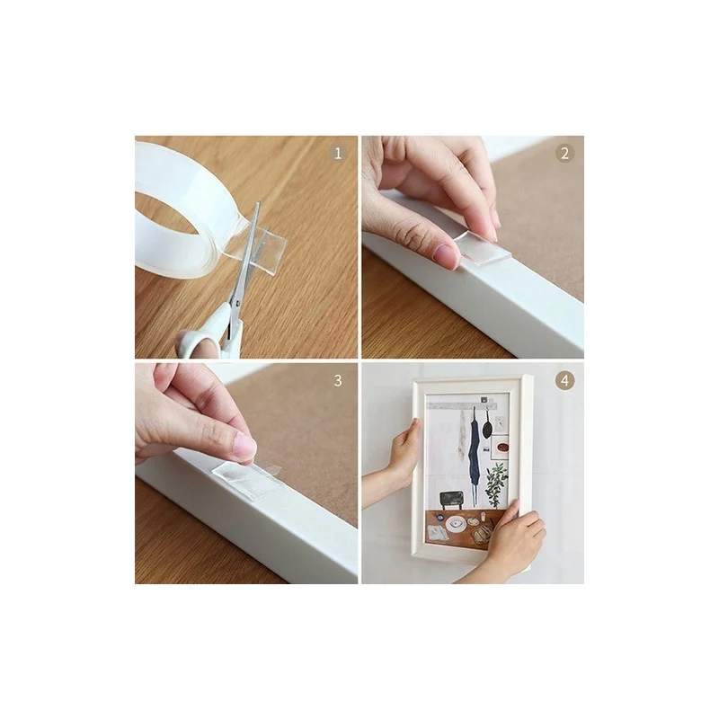 Cinta Adhesiva Magica Doble Faz Reutilizable 3 M Largo Zona Ofertas