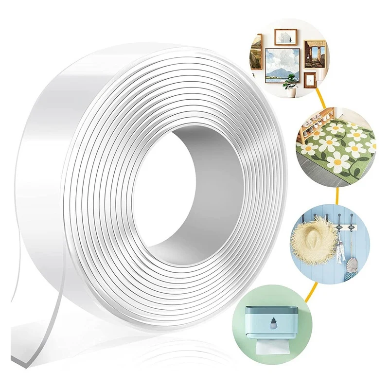 Cinta Adhesiva Magica Doble Faz Reutilizable 5 M Largo Zona Ofertas