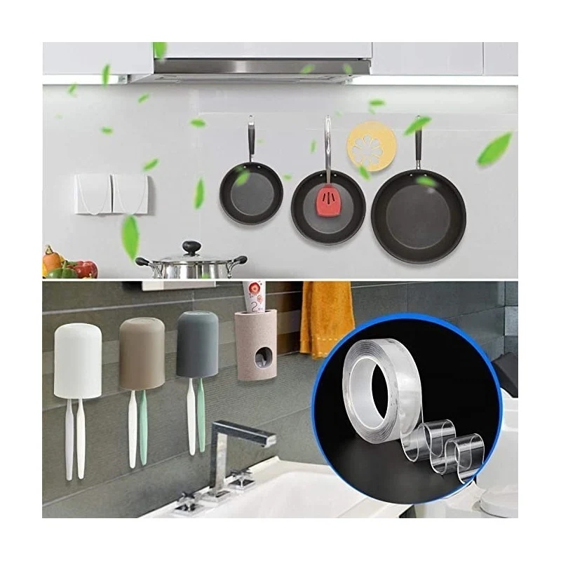 Cinta Adhesiva Magica Doble Faz Reutilizable 5 M Largo Zona Ofertas