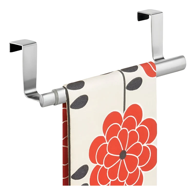 Colgador Para Puerta Toallero Cocina Baño Mediano Gris Zona Ofertas