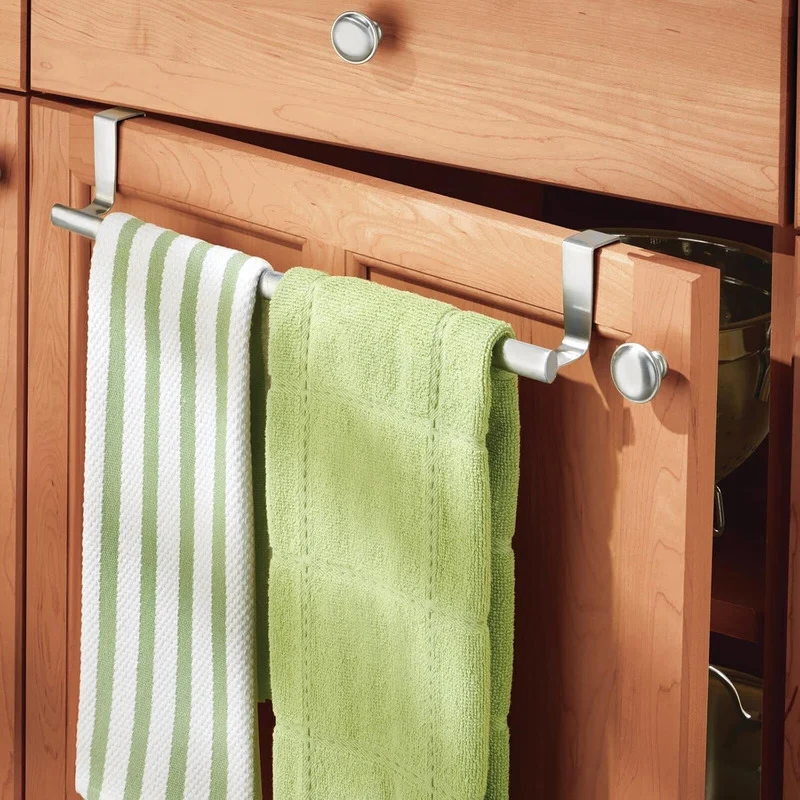 Colgador Para Puerta Toallero Cocina Baño Mediano Gris Zona Ofertas