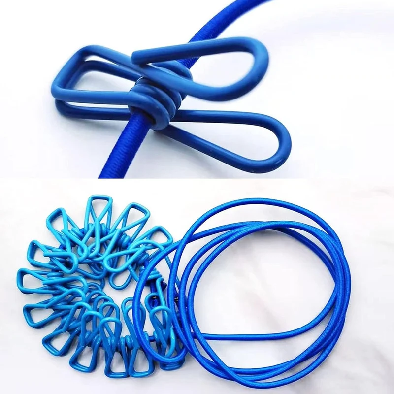 Cuerda Elastica Para Colgar Ropa Con Palillos V Zona Ofertas