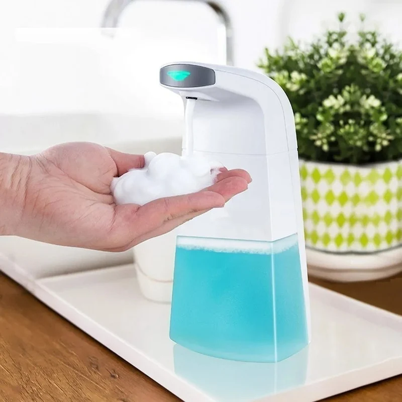 Dispensador Automatico Jabón Liquido Alcohol En Gel Baño Blanco Zona Ofertas