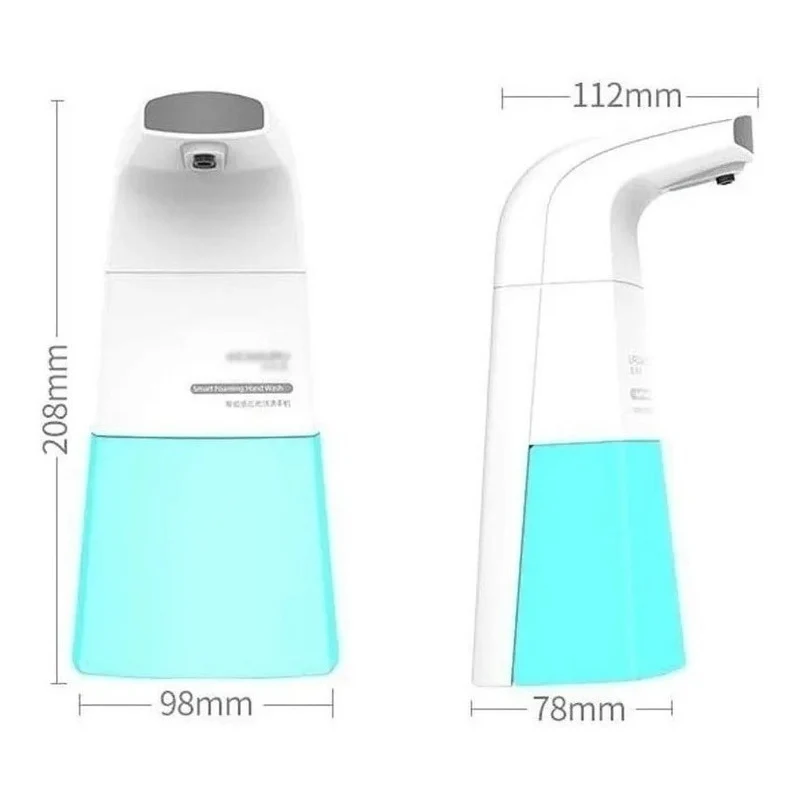 Dispensador Automatico Jabón Liquido Alcohol En Gel Baño Blanco Zona Ofertas