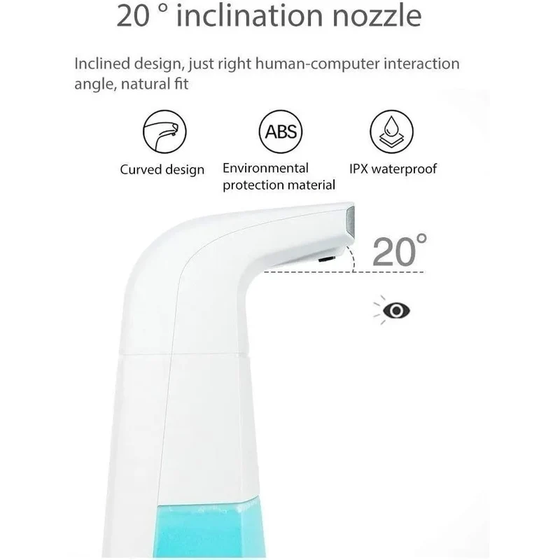 Dispensador Automatico Jabón Liquido Alcohol En Gel Baño Blanco Zona Ofertas
