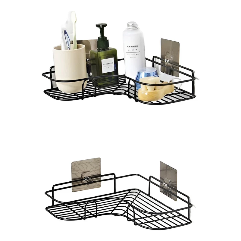 Esquinero Organizador Repisa De Baño / Cocina Adeshiva Meta N/ Zona Ofertas