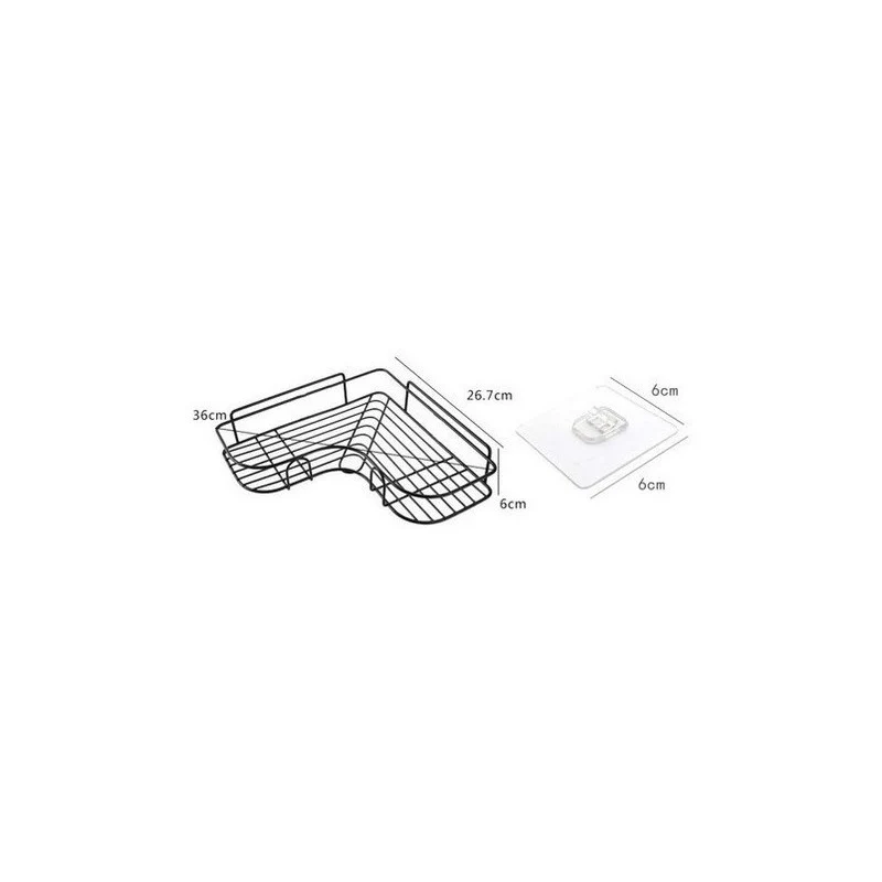 Esquinero Organizador Repisa De Baño / Cocina Adeshiva Meta N/ Zona Ofertas