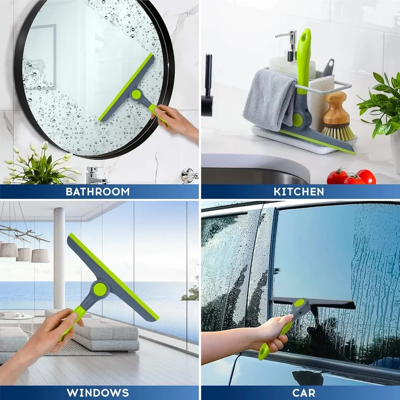 Lampazo De Vidrio Manual Verde 360 Grados Rotación Verde Verde Zona Ofertas