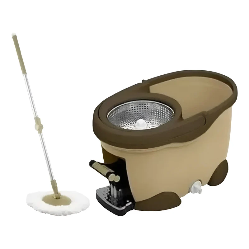 Mopa Giratoria 360 Con Pedal Cesta Acero Inoxidable Premiun V Zona Ofertas