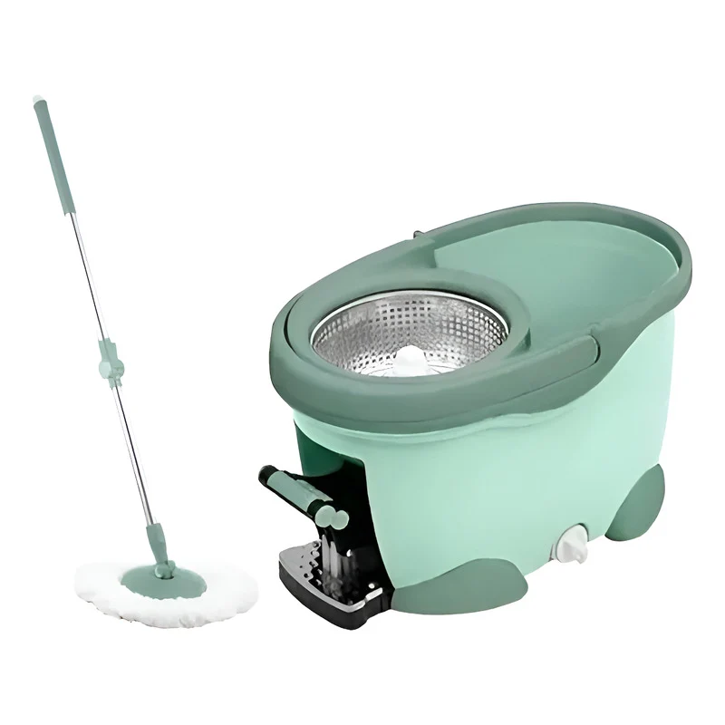 Mopa Giratoria 360 Con Pedal Cesta Acero Inoxidable Premiun V Zona Ofertas