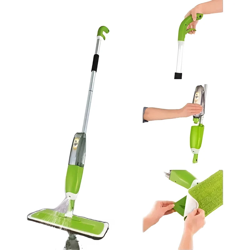 Mopa Trapeador Spray Microfibra Lavable Lampazo Giratorio Zona Ofertas